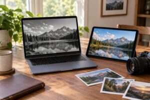 how to convert photos to black and white in lightroom