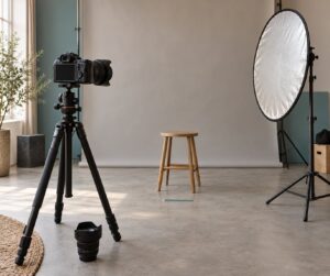 how to set up custom camera settings for portraits