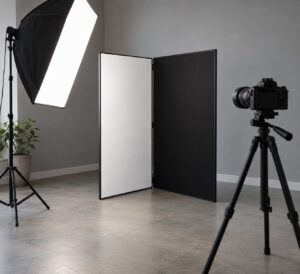 how to use a v flat for portraits
