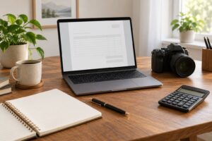 how to write a photography invoice