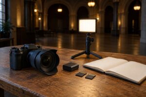 how to photograph an event indoors