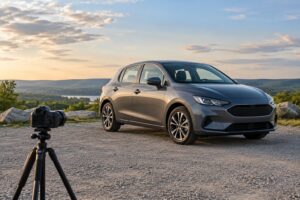 how to photograph a car with a person