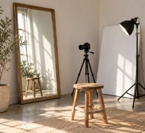 how to use mirrors in portrait photography