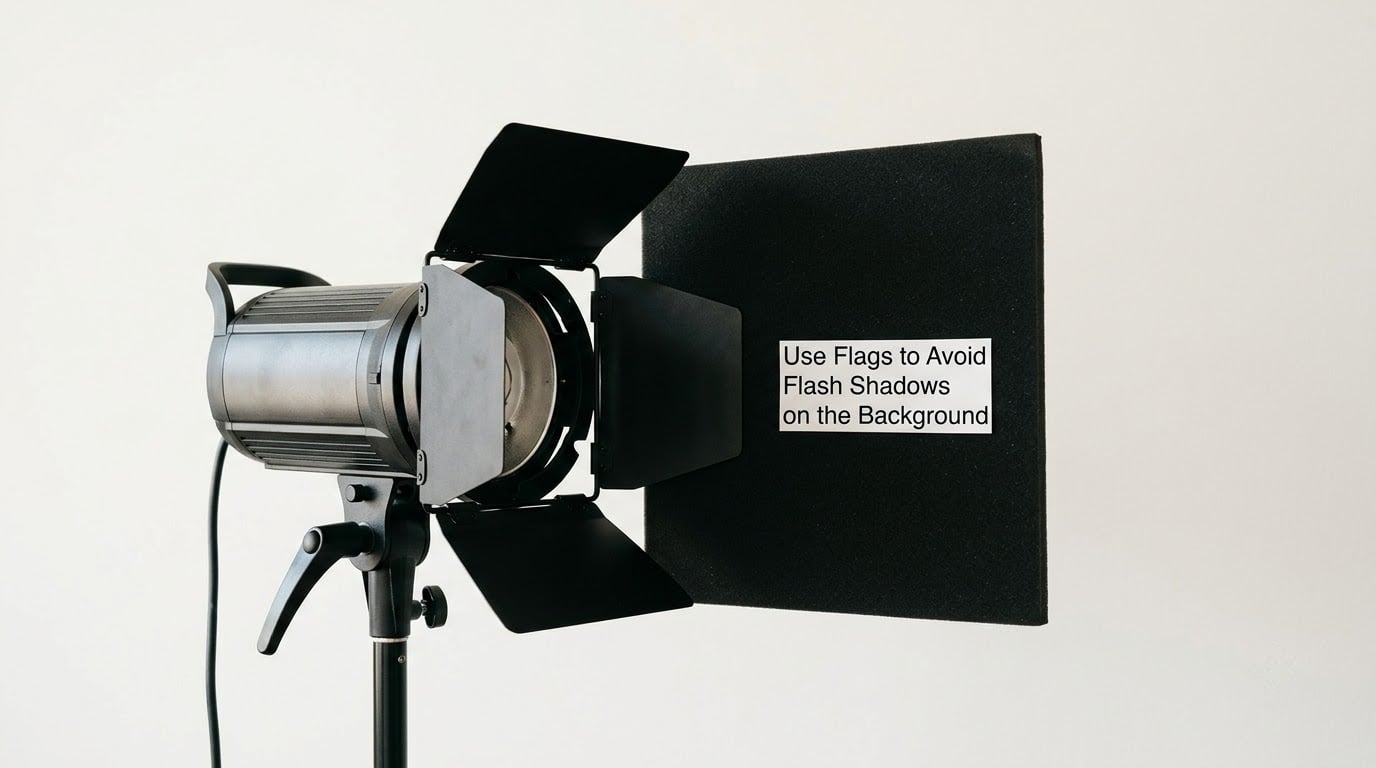 Use Flags to Avoid Flash Shadows on the Background