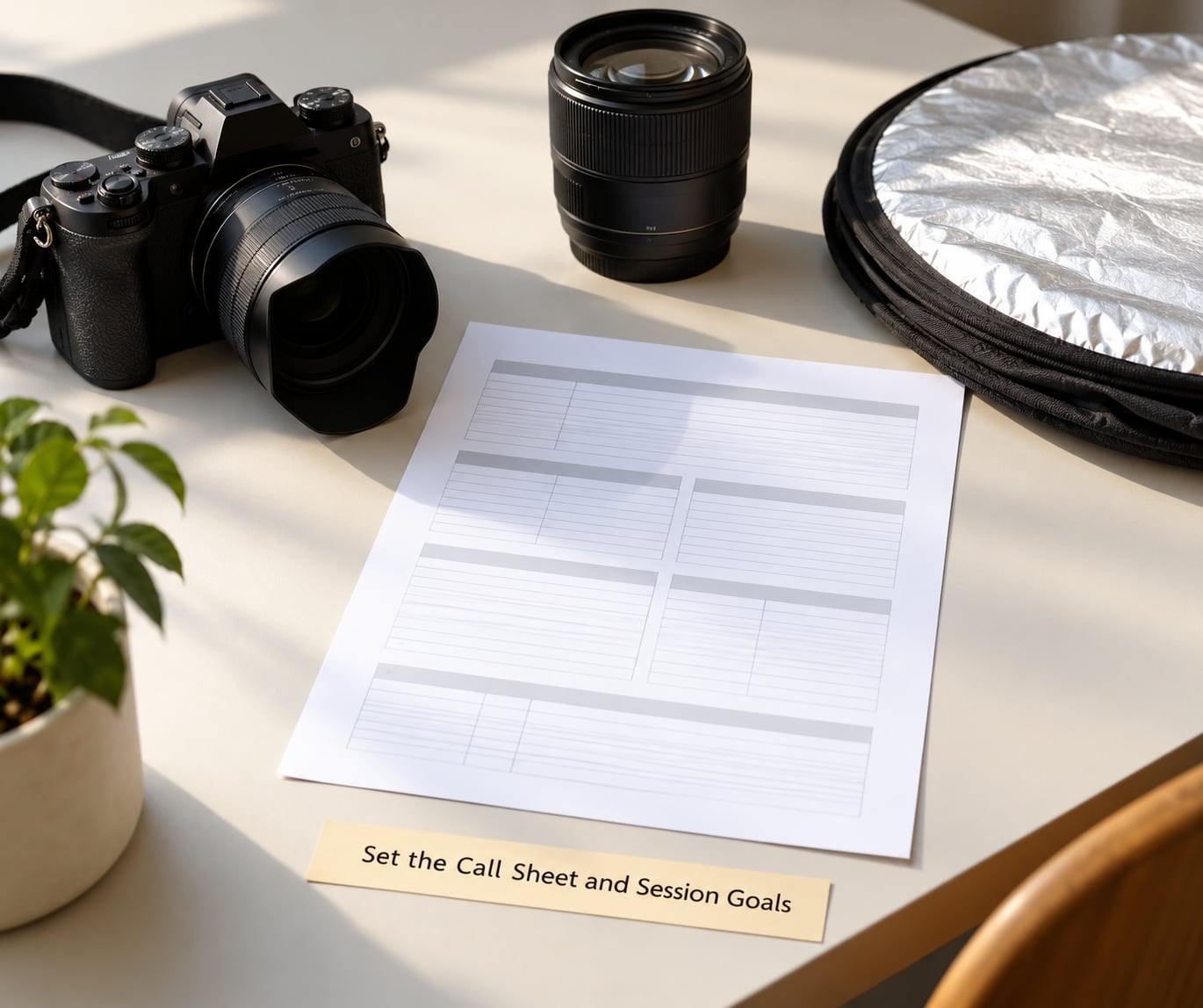 Set the Call Sheet and Session Goals