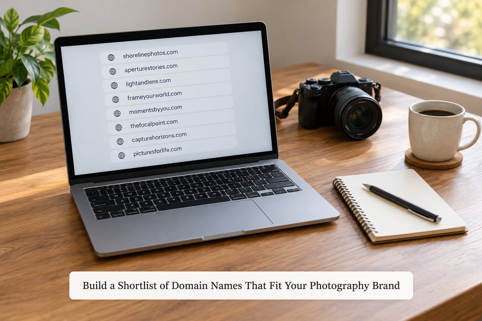 Build a Shortlist of Domain Names That Fit Your Photography Brand