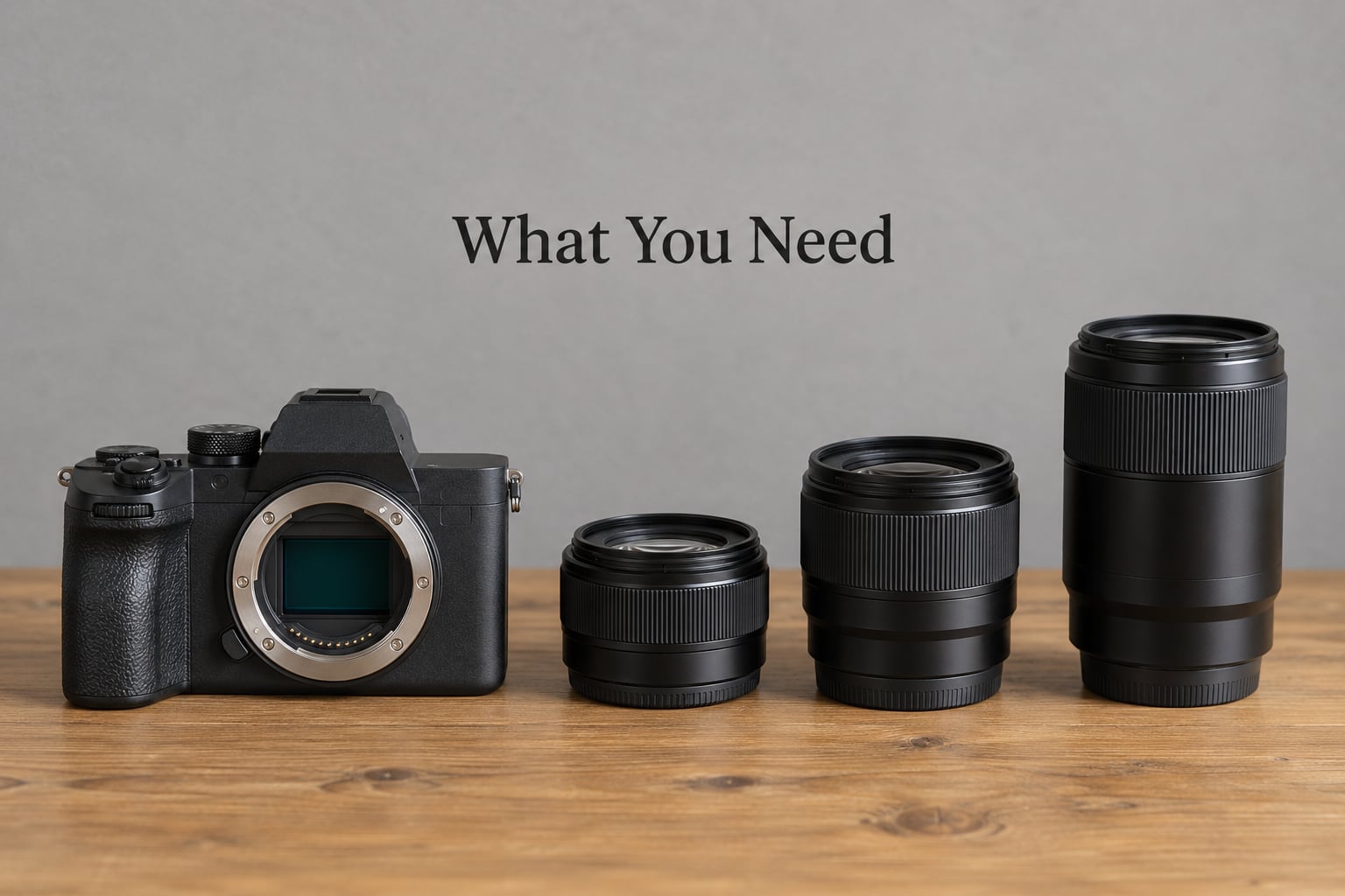 What You Need