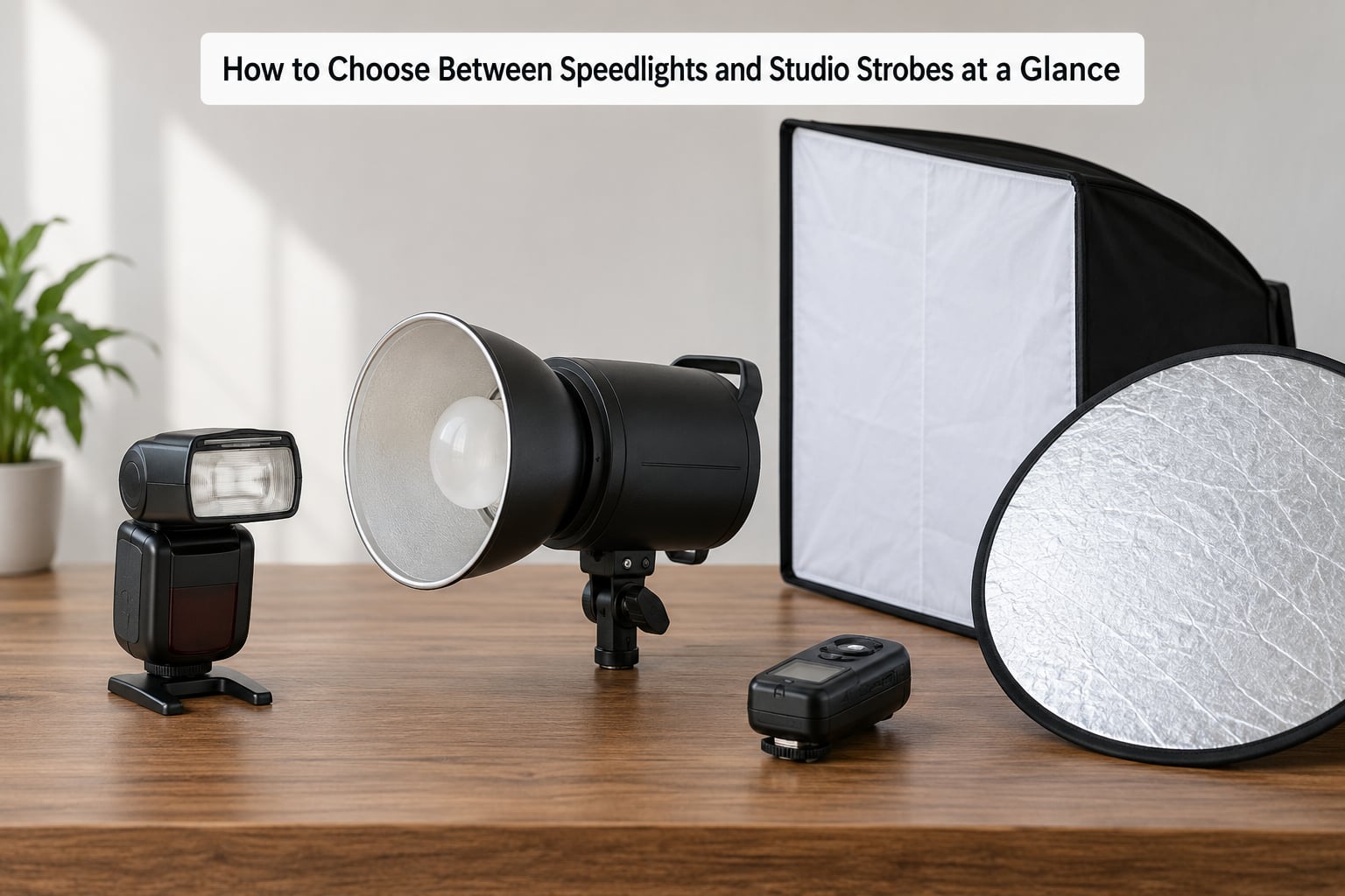 How to Choose Between Speedlights and Studio Strobes at a Glance