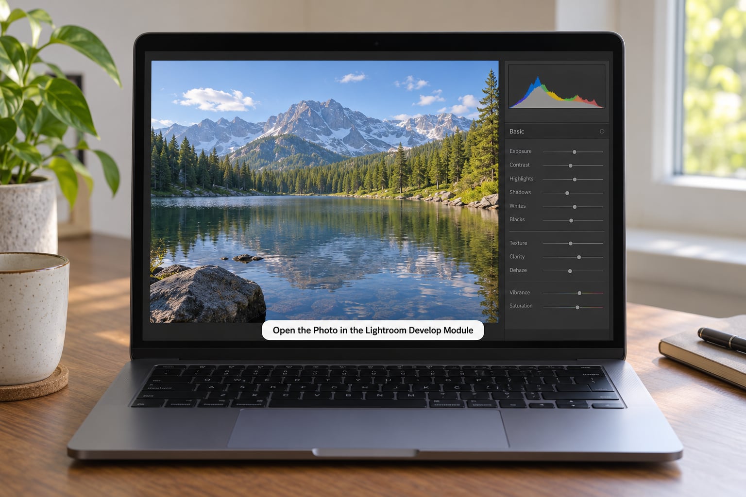 Open the Photo in the Lightroom Develop Module