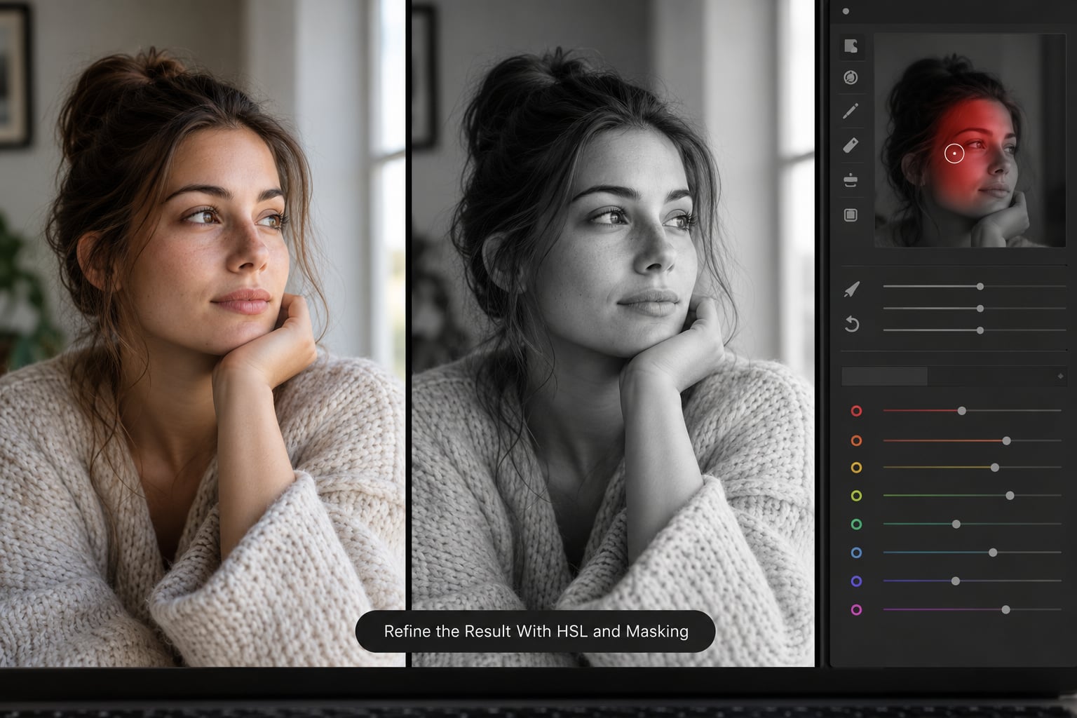 Refine the Result With HSL and Masking