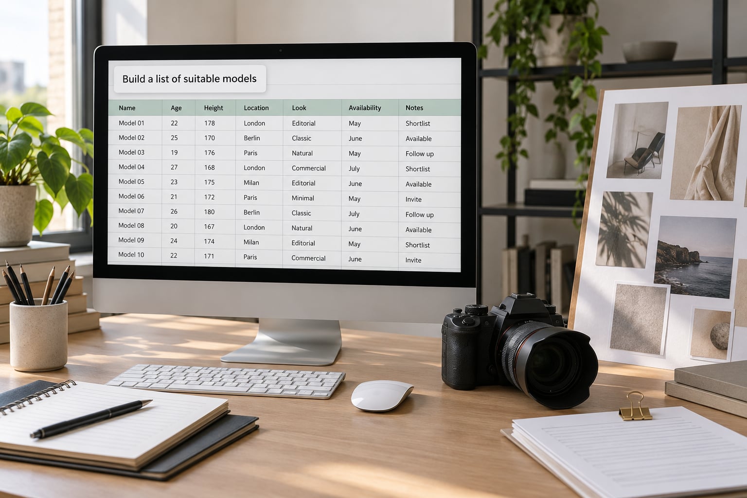 Build a list of suitable models
