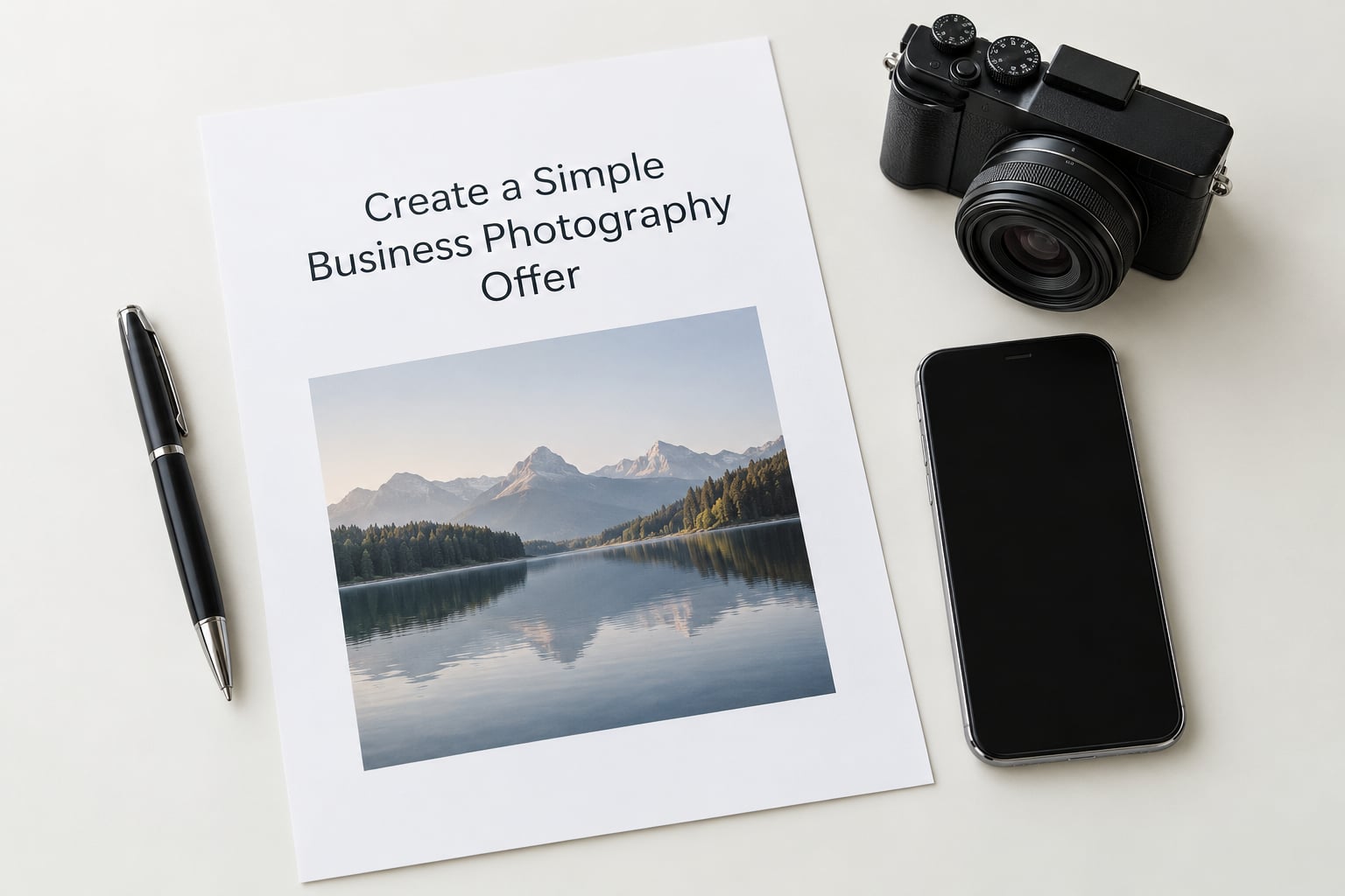Create a Simple Business Photography Offer