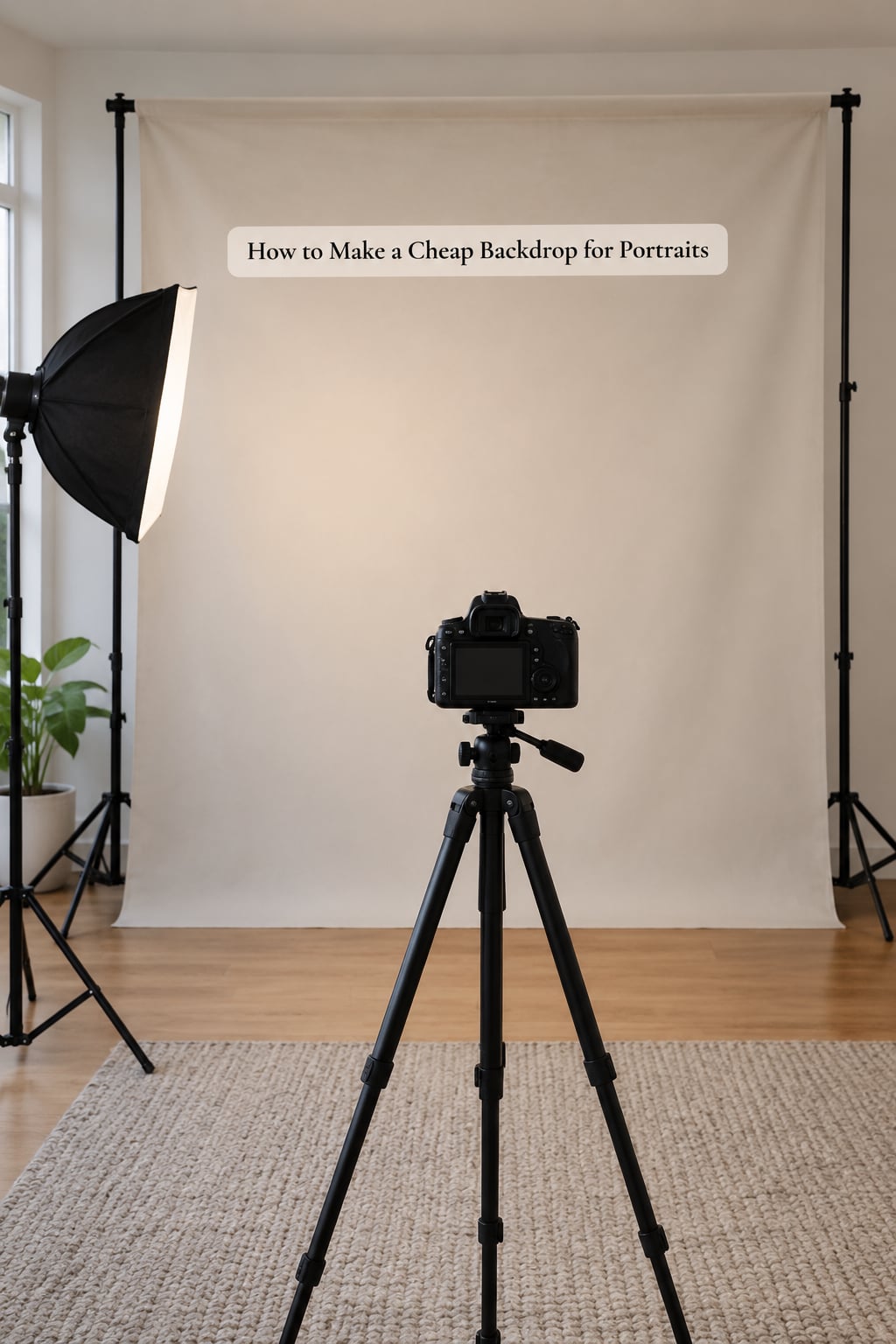 How to Make a Cheap Backdrop for Portraits
