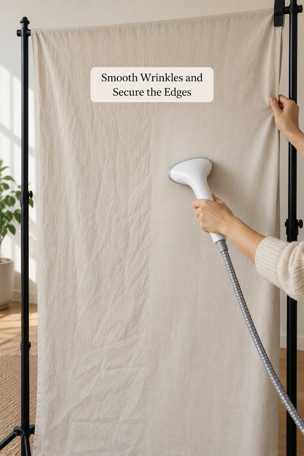 Smooth Wrinkles and Secure the Edges