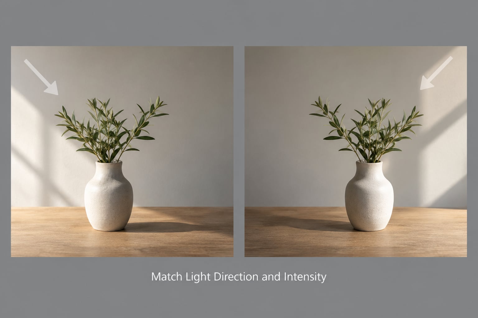 Match Light Direction and Intensity