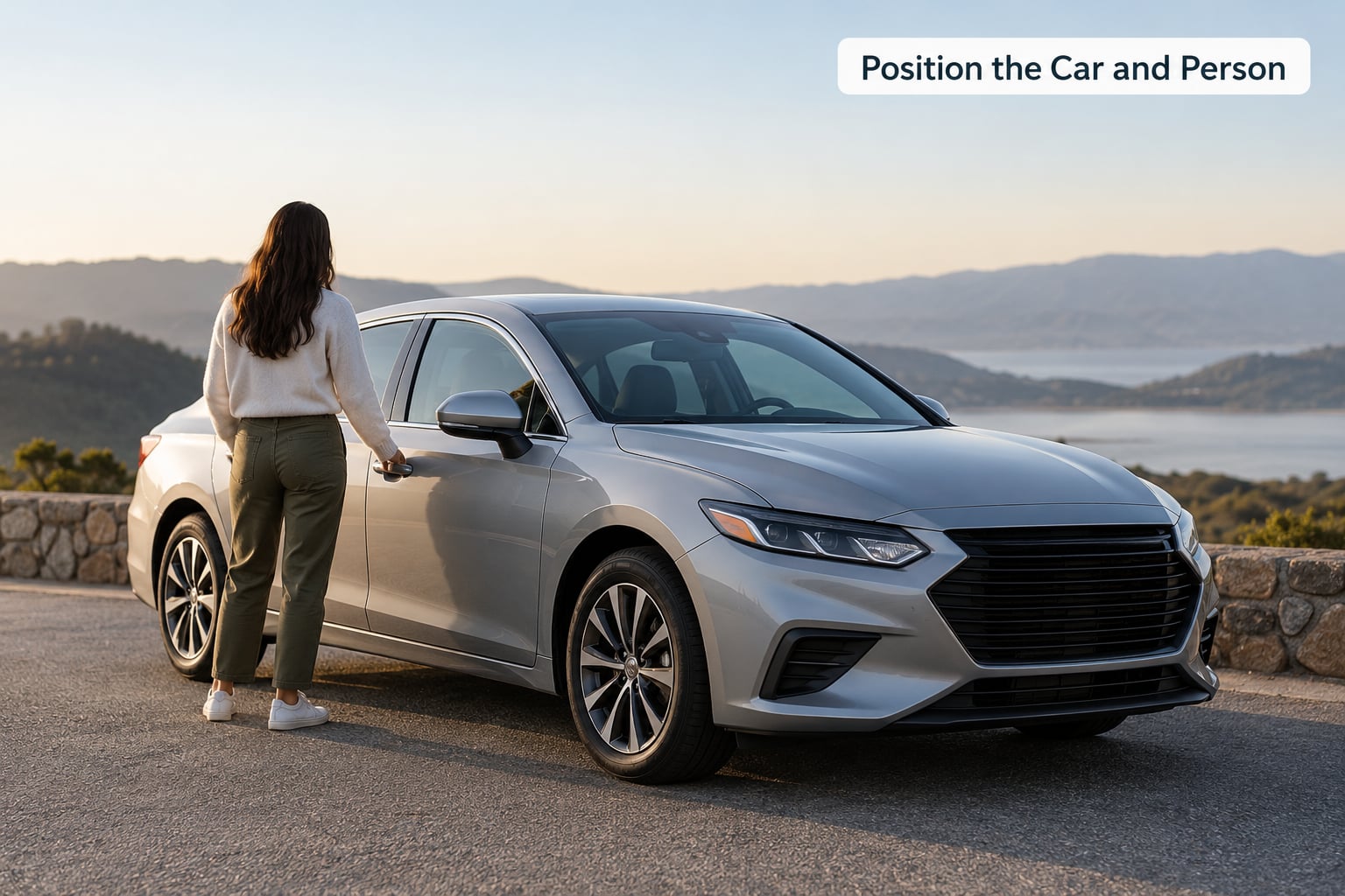 Position the Car and Person