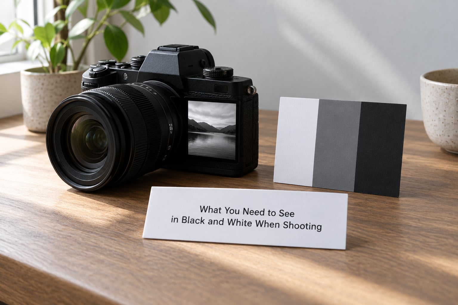 What You Need to See in Black and White When Shooting