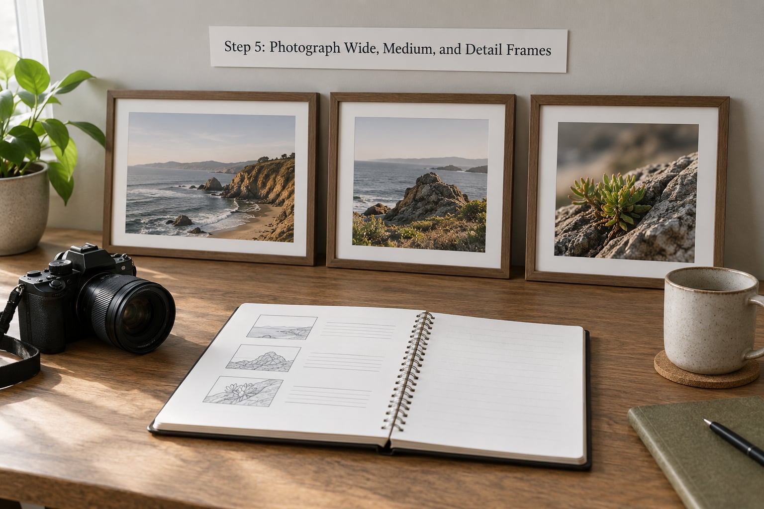 Step 5: Photograph Wide, Medium, and Detail Frames