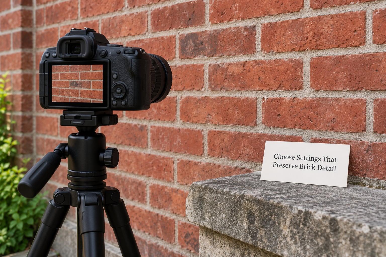 Choose Settings That Preserve Brick Detail
