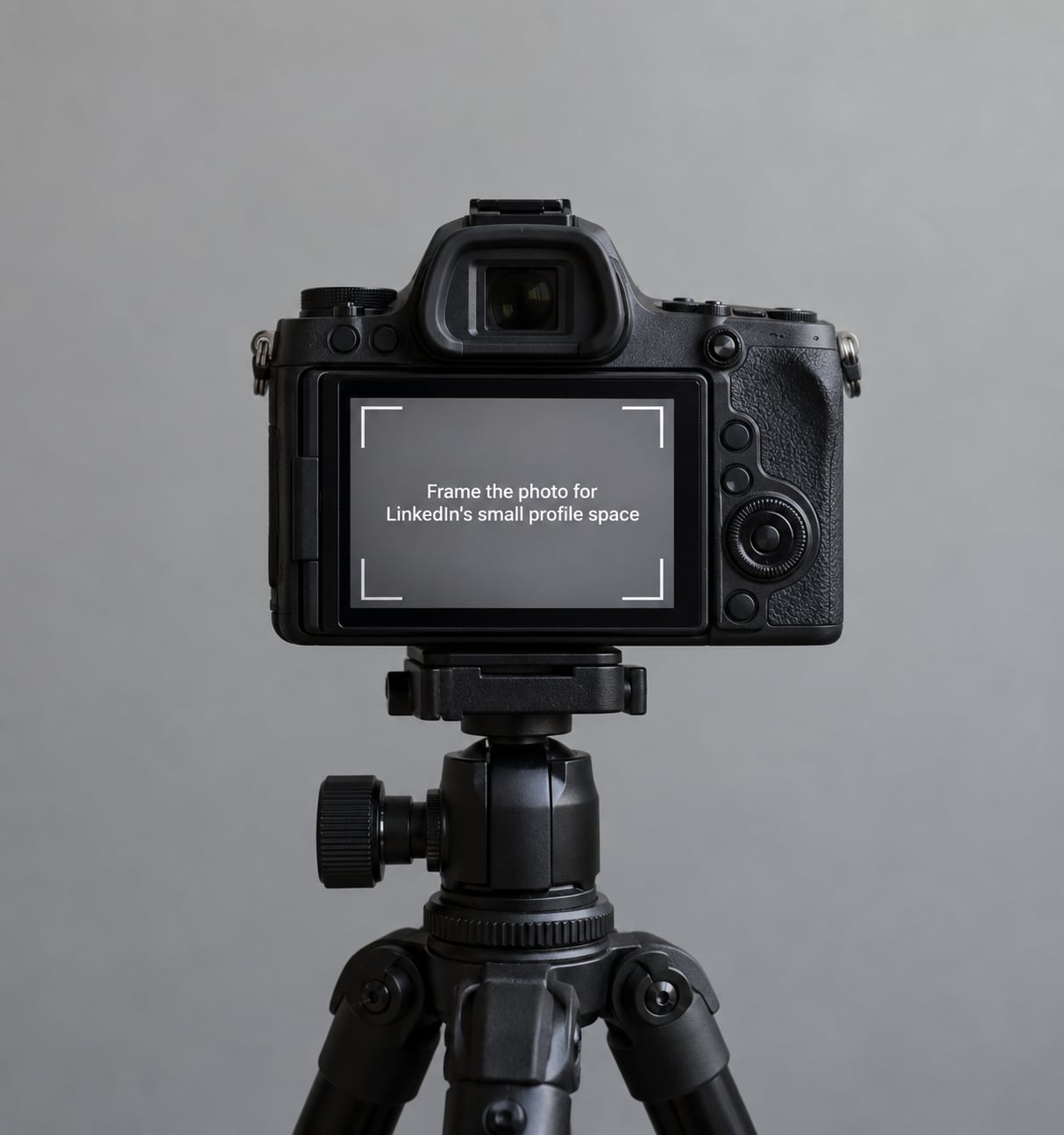 Frame the photo for LinkedIn's small profile space
