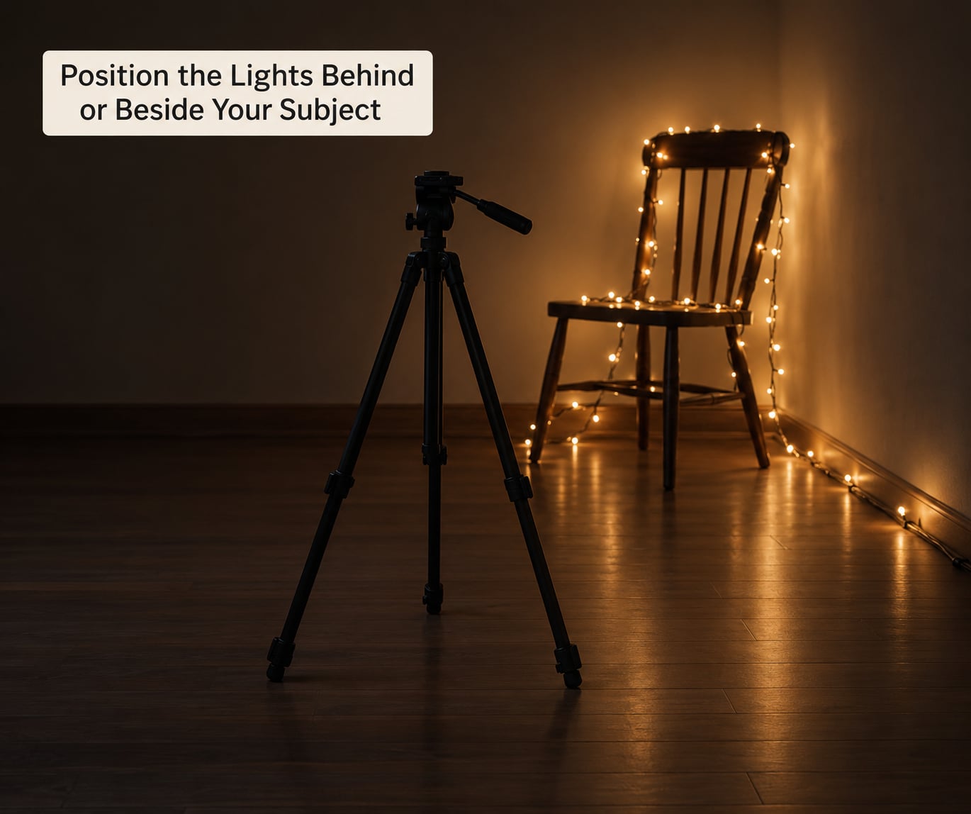 Position the Lights Behind or Beside Your Subject
