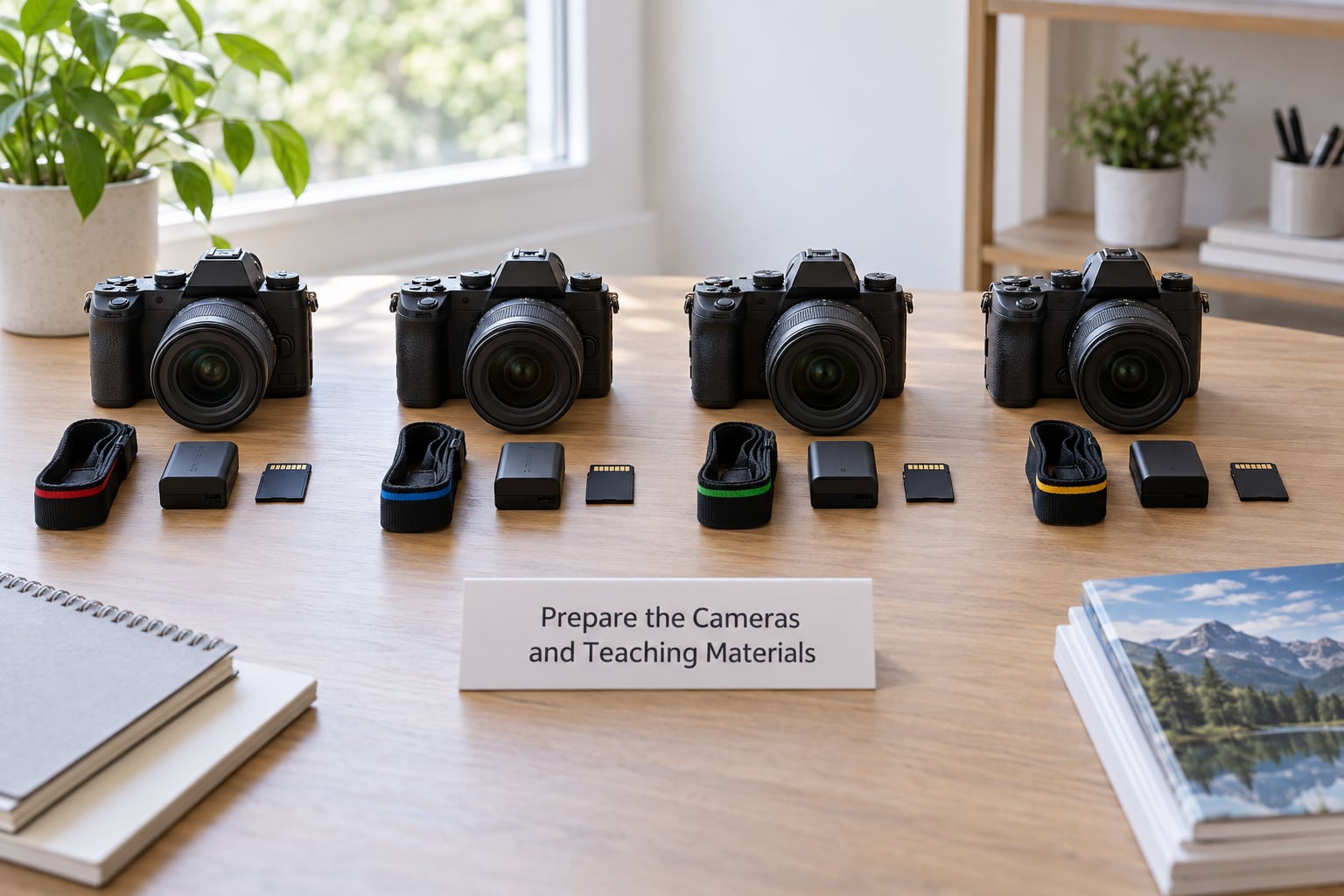 Prepare the Cameras and Teaching Materials
