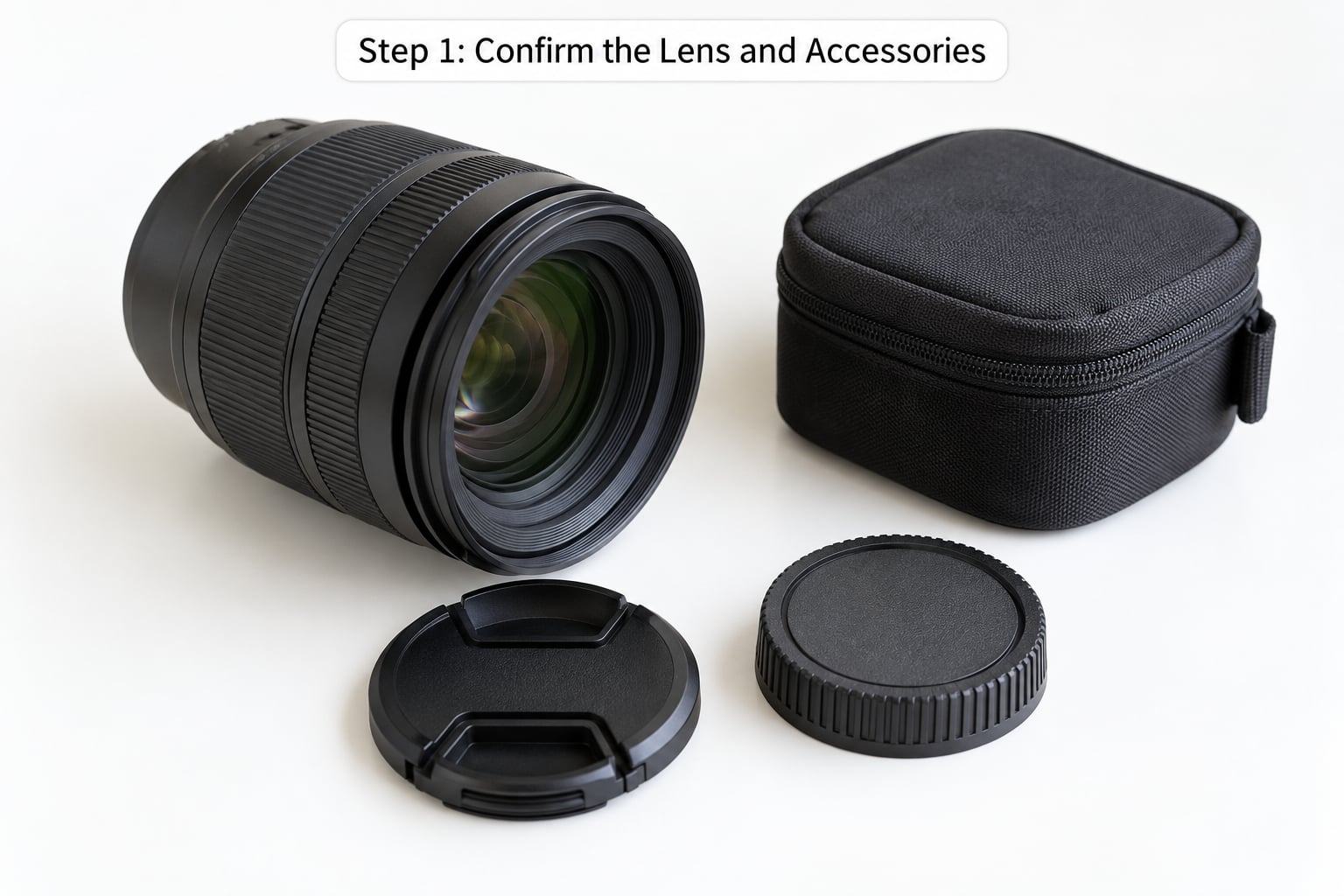 Step 1: Confirm the Lens and Accessories