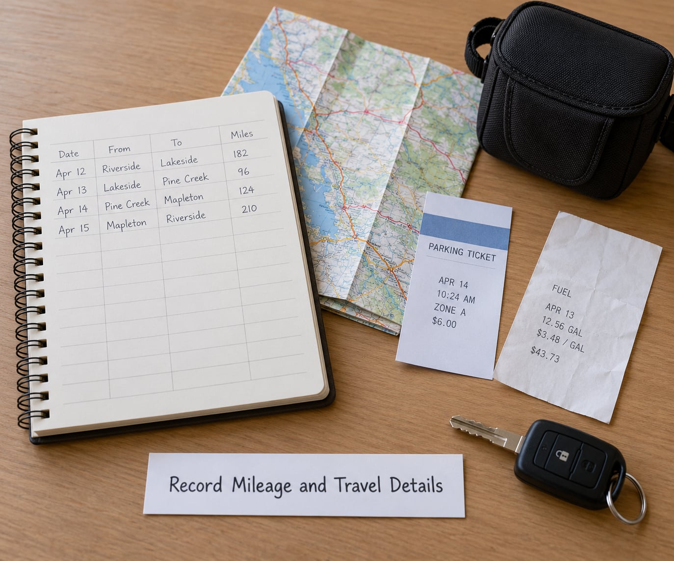 Record Mileage and Travel Details