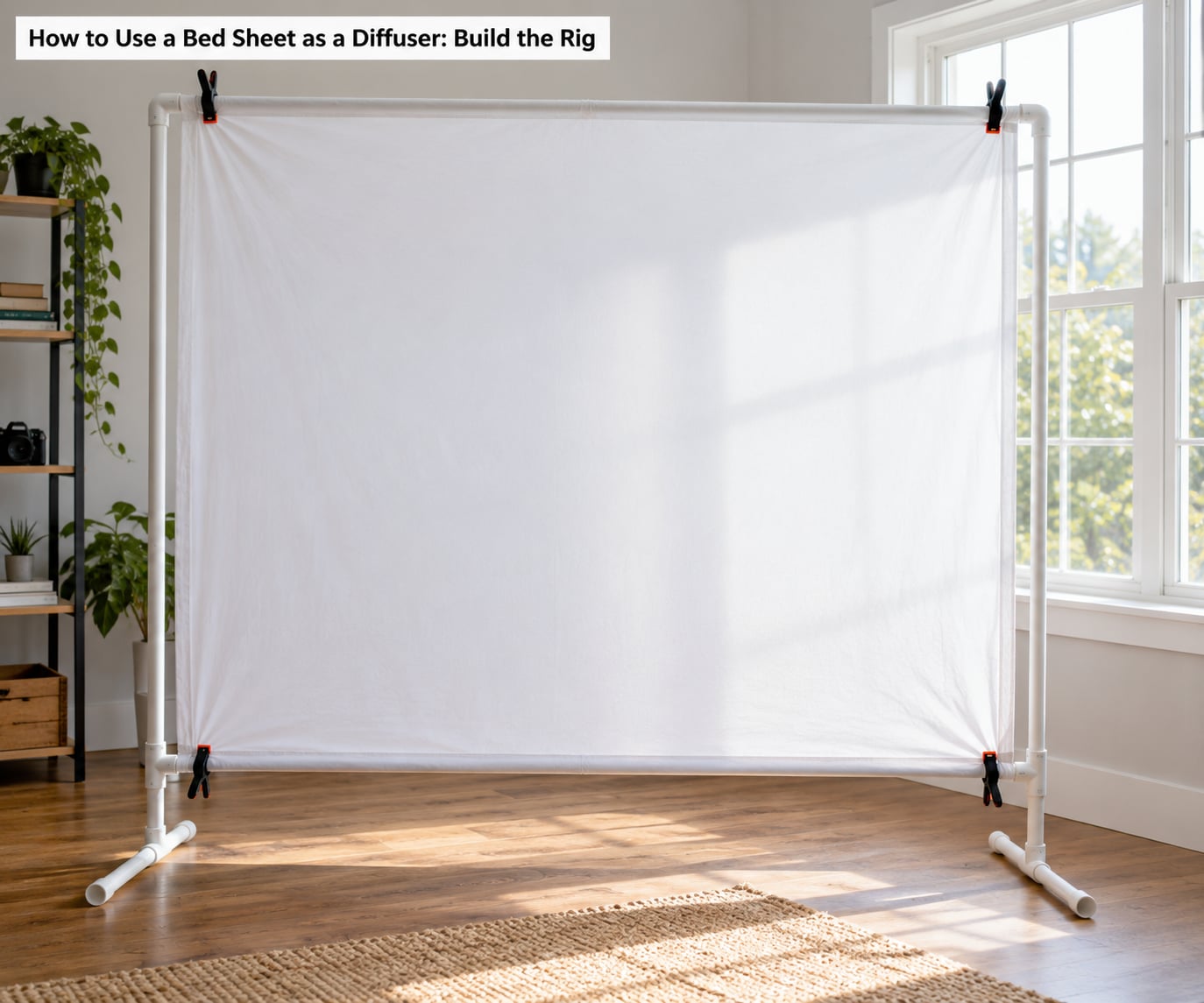 How to Use a Bed Sheet as a Diffuser: Build the Rig