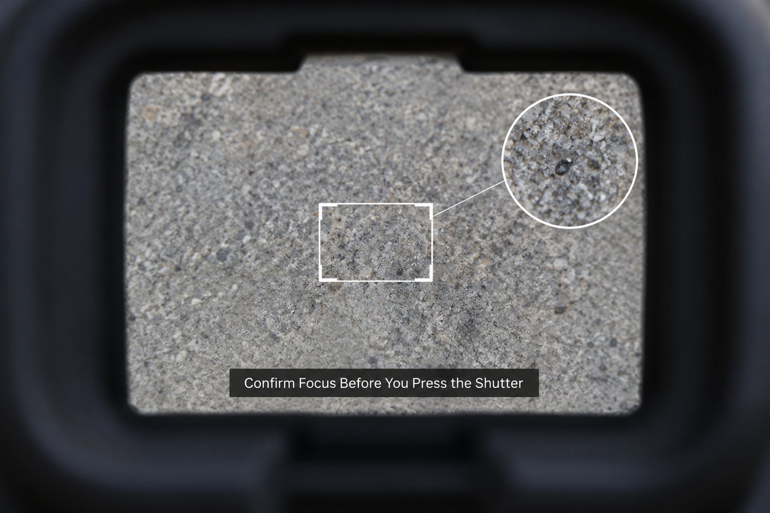 Confirm Focus Before You Press the Shutter