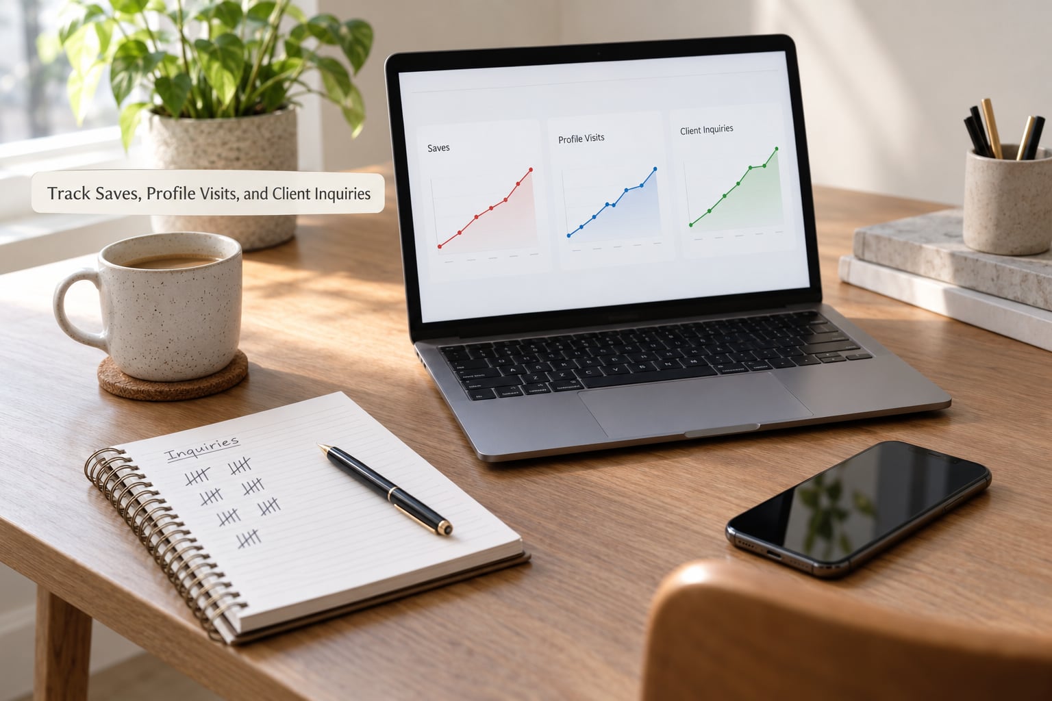 Track Saves, Profile Visits, and Client Inquiries
