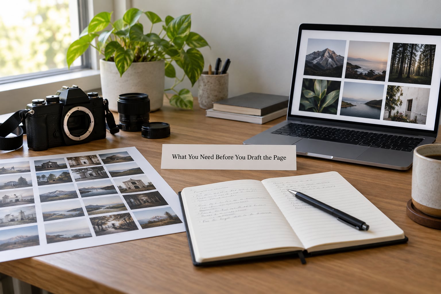 What You Need Before You Draft the Page