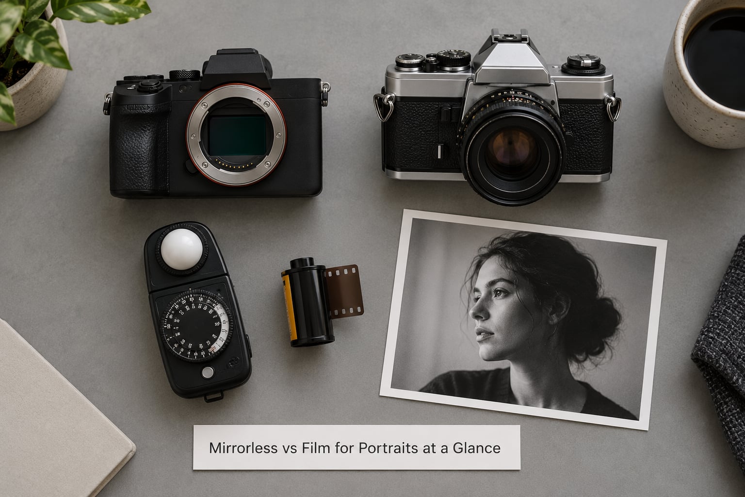 Mirrorless vs Film for Portraits at a Glance
