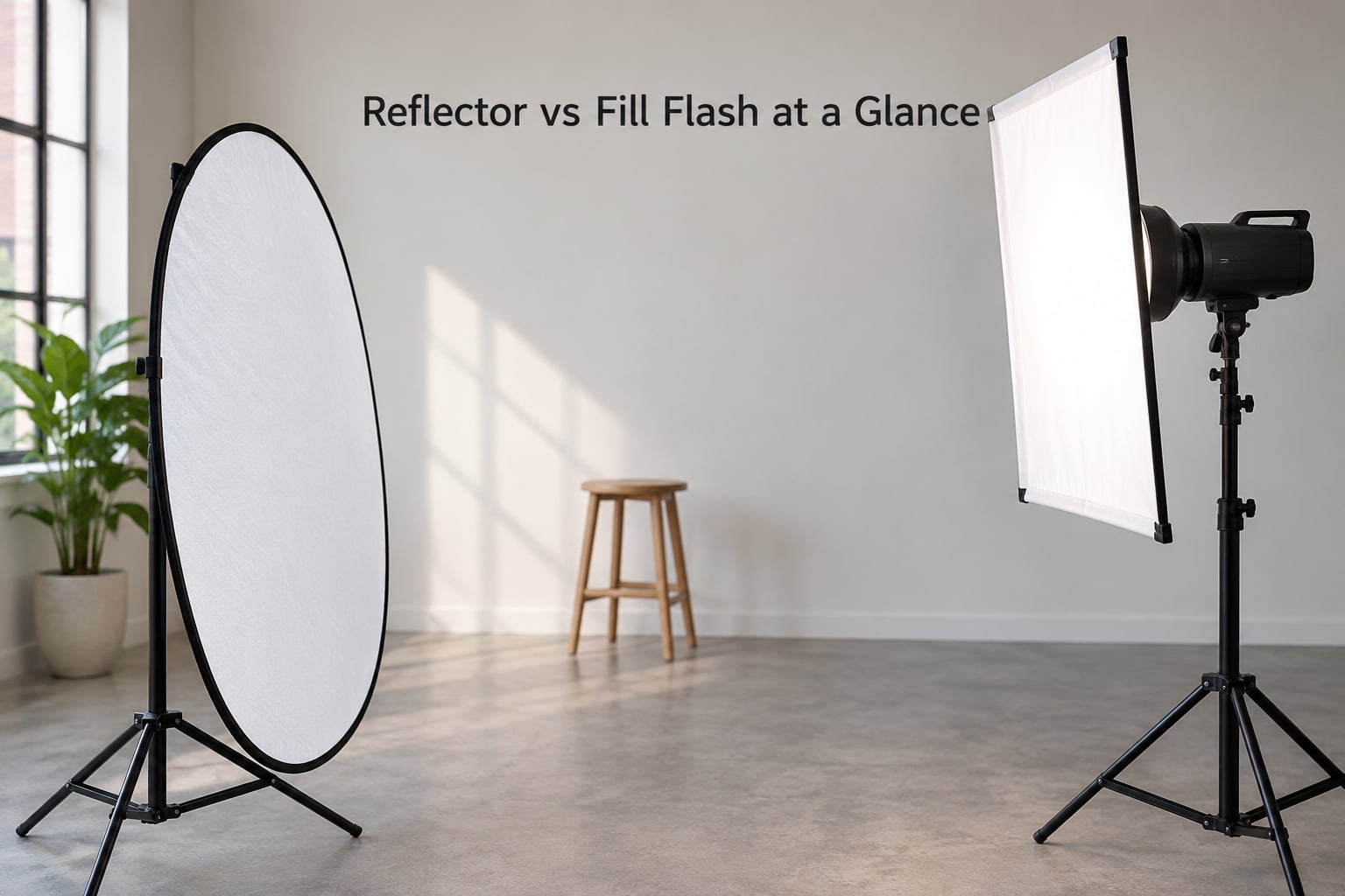 Reflector vs Fill Flash at a Glance